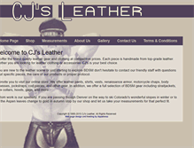 Tablet Screenshot of cjsleather.com